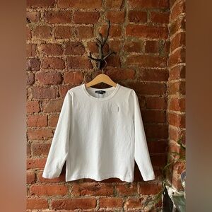 Acne White Long Sleeve Kids Tee